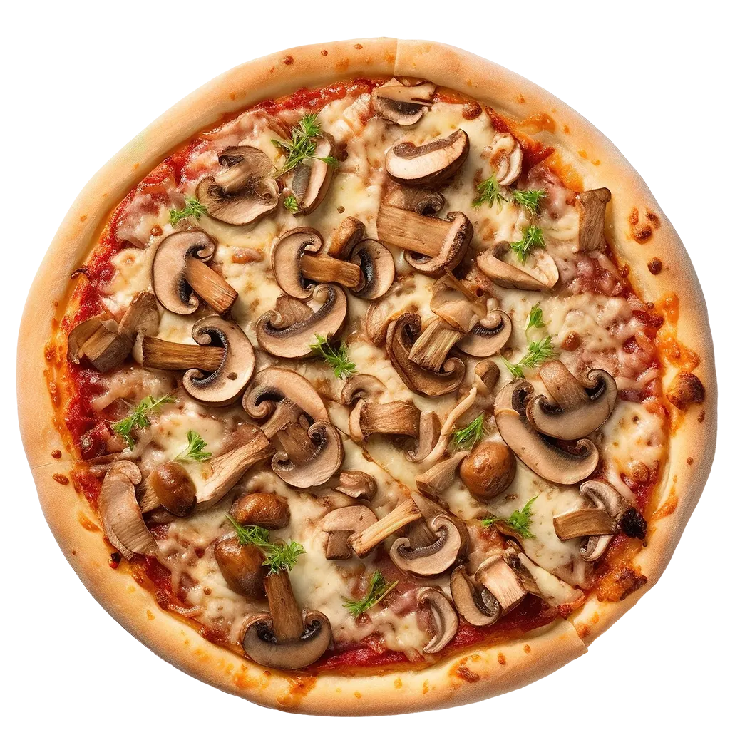 Pizza Funghi online bestellen bei Spree Pizza in Berlin Grünau – vegetarische Pizza mit frischen Champignons