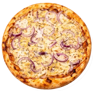 Pizza Cheese & Onions online bestellen bei Spree Pizza in Berlin Grünau – cremige Käsepizza mit Zwiebeln