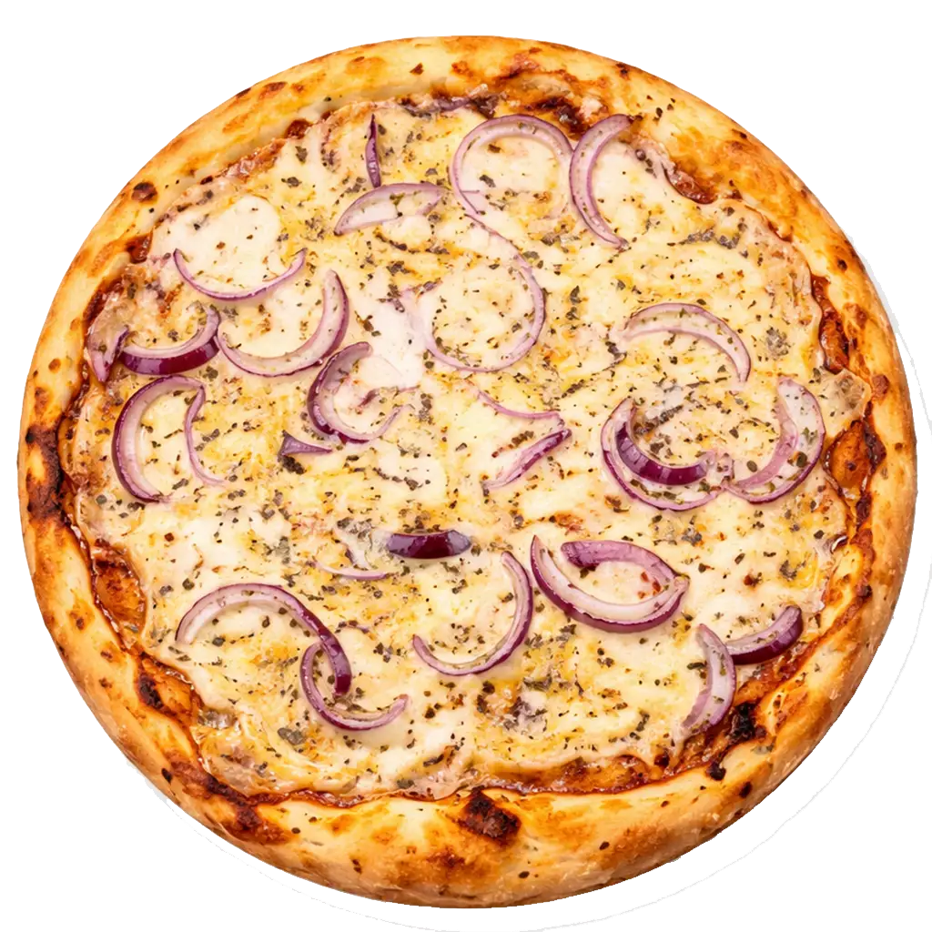 Pizza Cheese & Onions online bestellen bei Spree Pizza in Berlin Grünau – cremige Käsepizza mit Zwiebeln