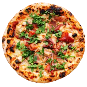 Pizza Prosciutto online bestellen bei Spree Pizza in Berlin Grünau – klassische Pizza mit Schinken und Champignons