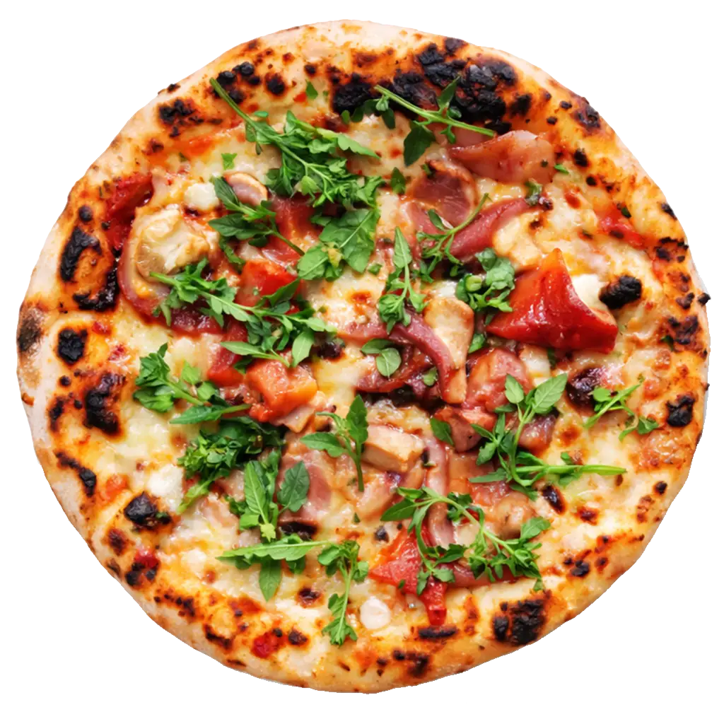 Pizza Prosciutto online bestellen bei Spree Pizza in Berlin Grünau – klassische Pizza mit Schinken und Champignons