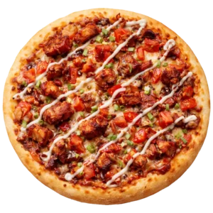 BBQ Pizza online bestellen bei Spree Pizza in Grünau – Pizza mit Hähnchen, Salami und BBQ-Sauce