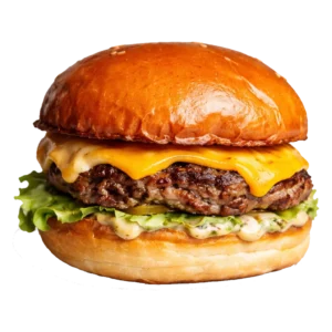 Cheeseburger online bestellen bei Spree Pizza in Grünau – Burger mit Rindfleisch und Cheddar