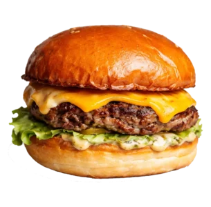 Cheeseburger online bestellen bei Spree Pizza in Grünau – Burger mit Rindfleisch und Cheddar