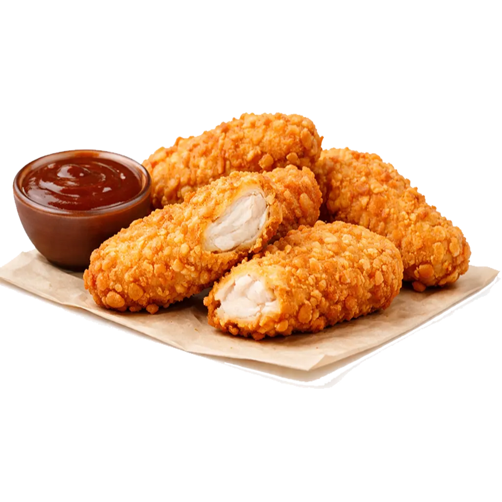 Chicken Filet (4 Stück) online bestellen bei Spree Pizza in Grünau. Knusprig paniertes Hähnchenfilet, frisch zubereitet.