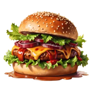 Hamburger online bestellen bei Spree Pizza in Grünau – klassischer Burger mit Rindfleisch