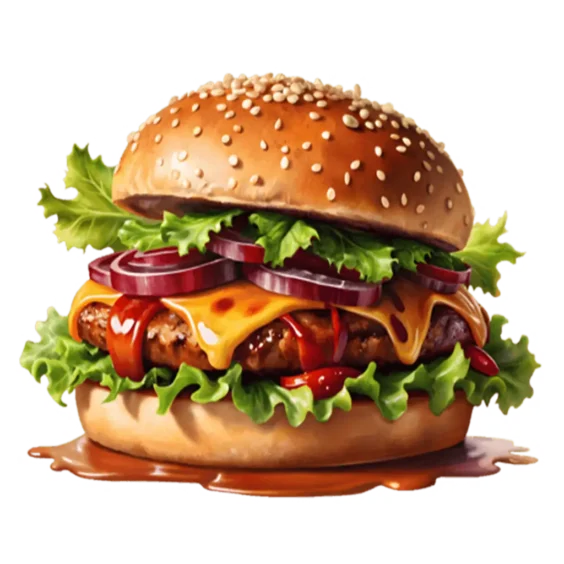 Hamburger online bestellen bei Spree Pizza in Grünau – klassischer Burger mit Rindfleisch