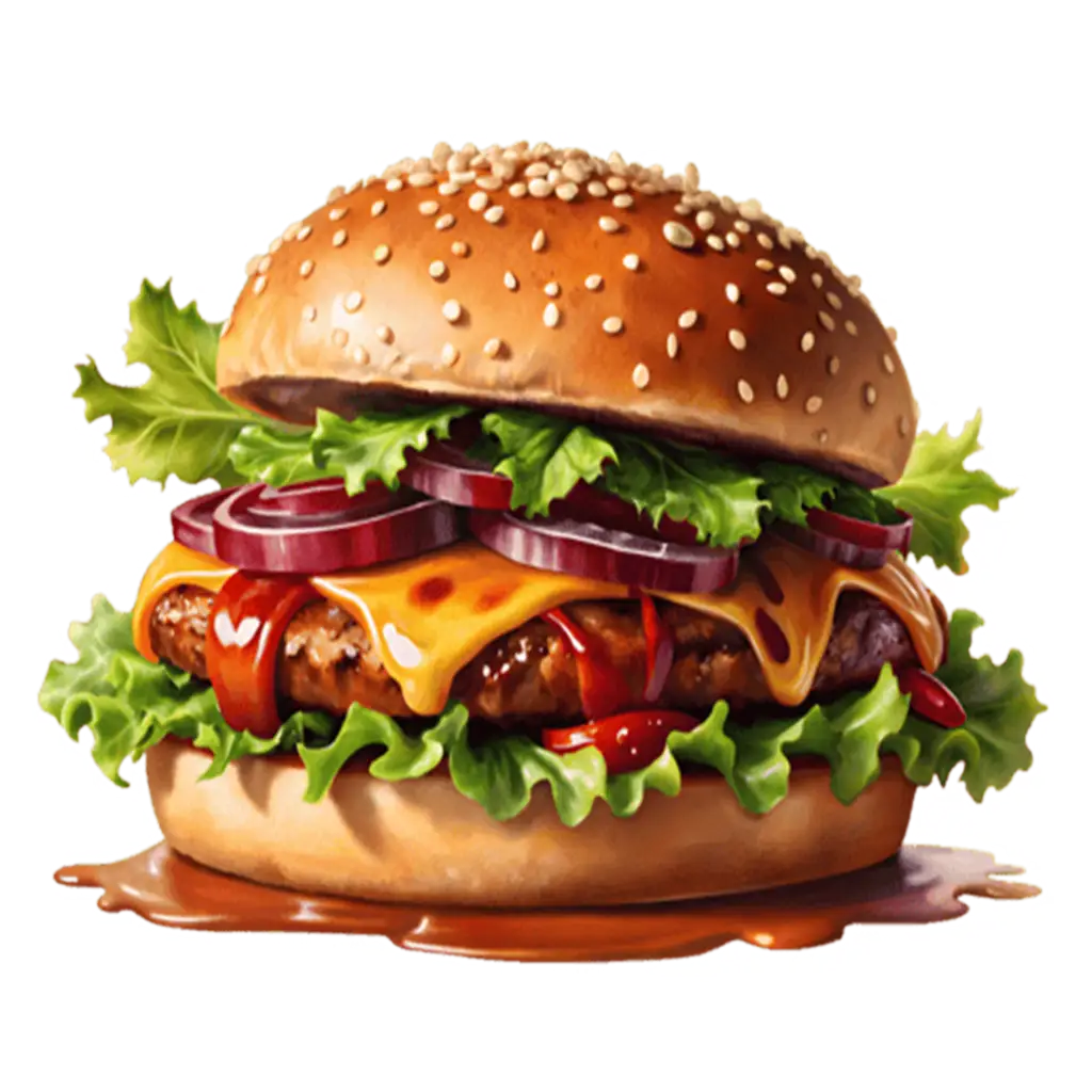 Hamburger online bestellen bei Spree Pizza in Grünau – klassischer Burger mit Rindfleisch