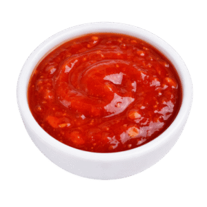 Die Hot Sauce von Spree Pizza in Grünau bringt ordentlich Schärfe in deine Bestellung. Mit ihrem intensiven Chili-Aroma eignet sie sich perfekt als Dip oder zum Verfeinern von Pizza, Burgern, Pommes und Chicken.