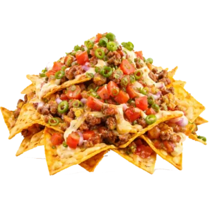 Nachos Natur online bestellen bei Spree Pizza in Grünau. Knusprige Tortilla-Chips mit Käse, Jalapeños & Dip nach Wahl.