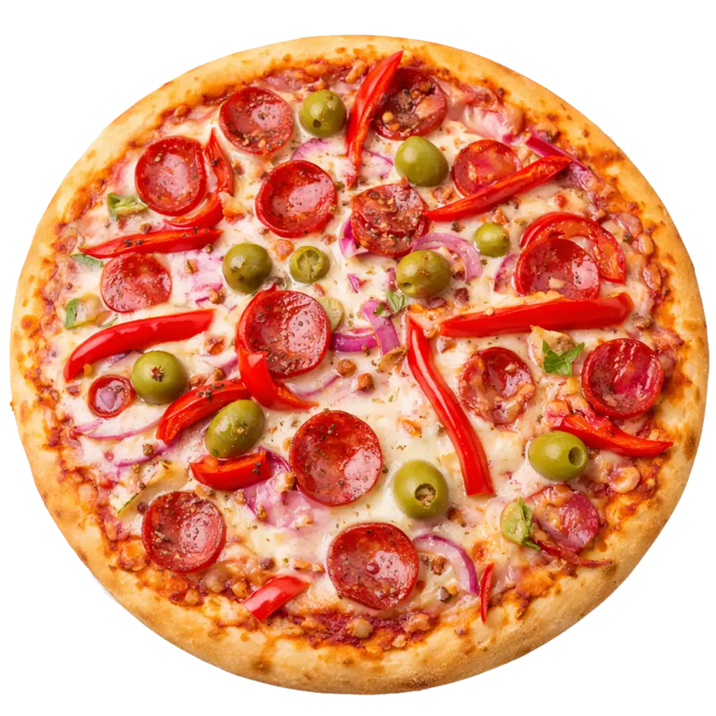 Pepperoni Pizza online bestellen bei Spree Pizza in Grünau. Würzige Pizza mit Salami, Jalapeños & Tobasco-Sauce. Lieferung & Abholung in Köpenick & Umgebung.