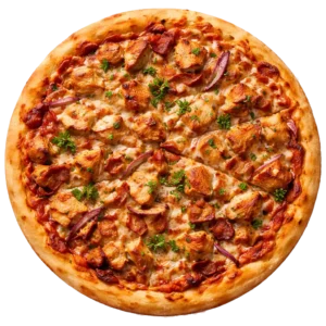 Pizza Chicken online bestellen bei Spree Pizza in Berlin Grünau – Pizza mit Hähnchen und BBQ-Sauce