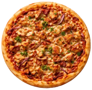 Pizza Chicken online bestellen bei Spree Pizza in Berlin Grünau – Pizza mit Hähnchen und BBQ-Sauce