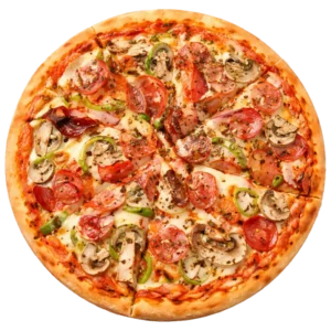 Pizza Mista online bestellen bei Spree Pizza in Berlin Grünau – Pizza mit Salami, Schinken und Champignons