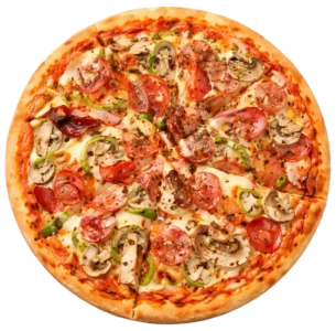 Pizza Mista online bestellen bei Spree Pizza in Berlin Grünau – Pizza mit Salami, Schinken und Champignons