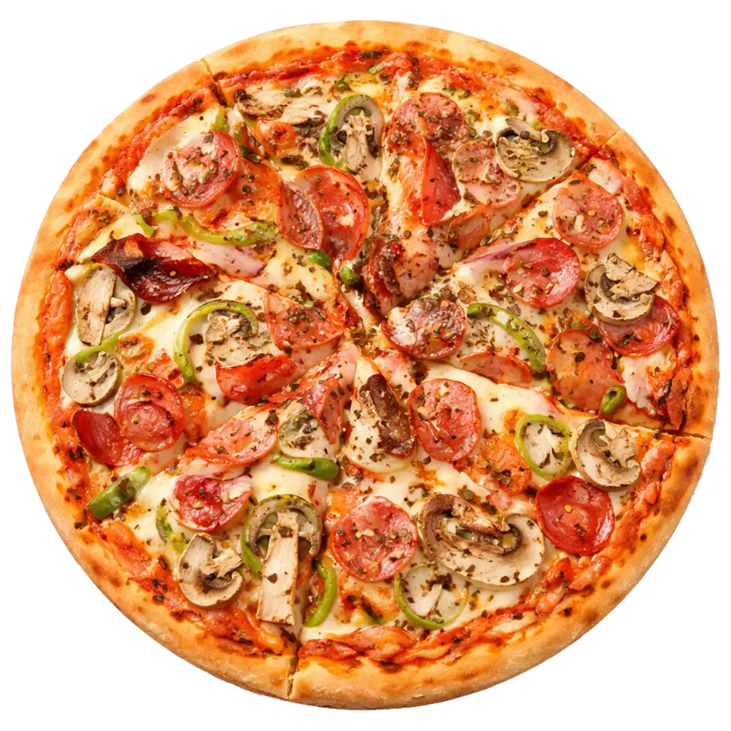 Pizza Mista online bestellen bei Spree Pizza in Berlin Grünau – Pizza mit Salami, Schinken und Champignons
