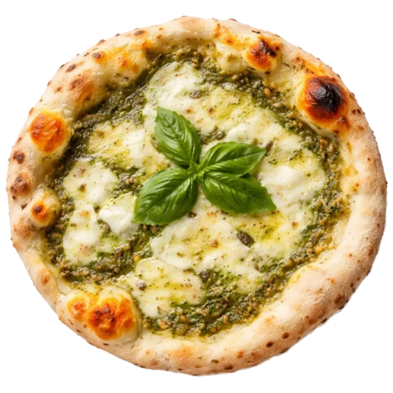 Pesto Pizza online bestellen bei Spree Pizza in Grünau – Pizza mit Pesto, Rucola und Parmesan
