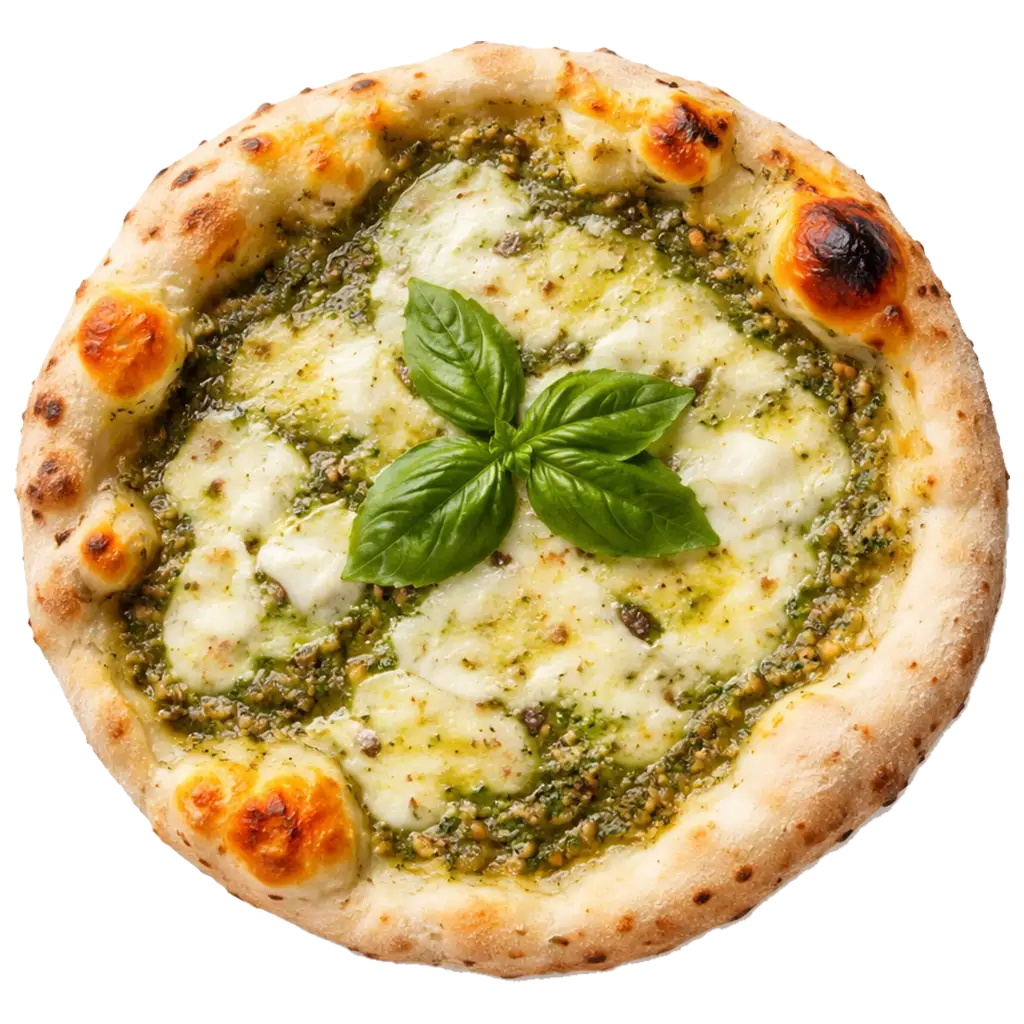 Pesto Pizza online bestellen bei Spree Pizza in Grünau – Pizza mit Pesto, Rucola und Parmesan