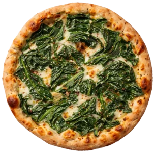 Pizza Spinaci online bestellen bei Spree Pizza in Berlin Grünau – Pizza mit Blattspinat und Schinken