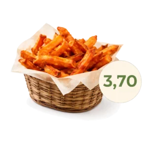 Süßkartoffel Pommes online bestellen bei Spree Pizza in Grünau – knusprige Süßkartoffeln