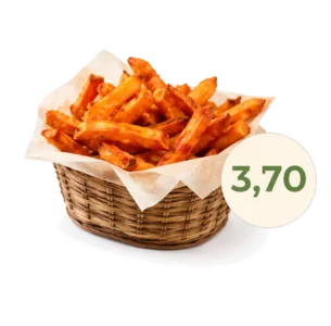 Süßkartoffel Pommes online bestellen bei Spree Pizza in Grünau – knusprige Süßkartoffeln