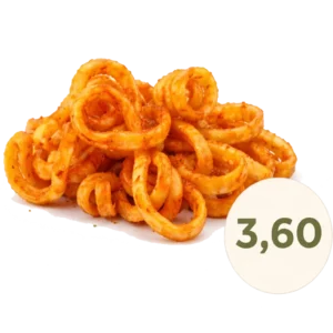Curly Fries online bestellen bei Spree Pizza in Grünau. Knusprige Kartoffelspiralen mit würziger Note.