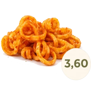 Curly Fries online bestellen bei Spree Pizza in Grünau. Knusprige Kartoffelspiralen mit würziger Note.